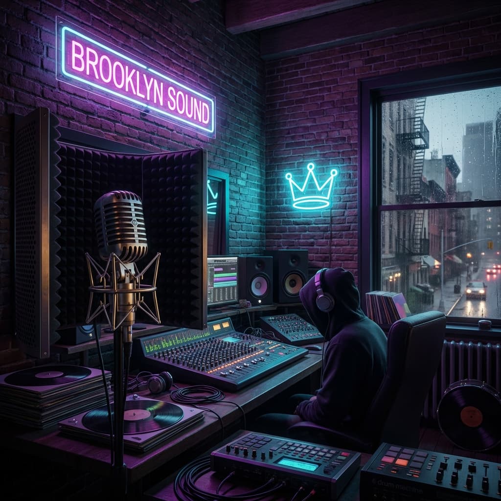 Studio recording session